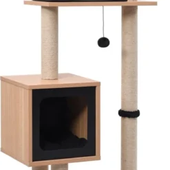 Decoways – Kattenkrabpaal Met Sisal Krabmat 123 Cm