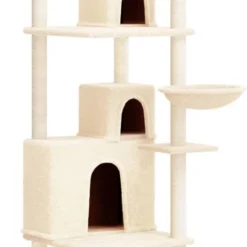 La Dolce Vita – Kattenmeubel Met Sisal Krabpalen 175 Cm Crèmekleurig