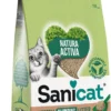 Sanicat Natura Activa 100% Green – Kattenbakvulling Klontvormend – 7.5 Kg