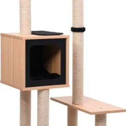 Decoways – Kattenkrabpaal Met Sisal Krabmat 129 Cm