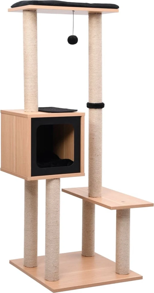 Decoways โ Kattenkrabpaal Met Sisal Krabmat 129 Cm