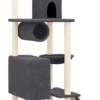 La Dolce Vita – Kattenmeubel Met Sisal Krabpalen 168 Cm Donkergrijs