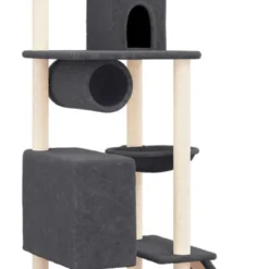 La Dolce Vita – Kattenmeubel Met Sisal Krabpalen 168 Cm Donkergrijs