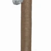 Topmast Krabpaal Fluffy Big Pole – Grijs – 39 X 39 X 80 Cm – Made In EU – Krabpaal Voor Katten – Sterk Sisal Touw – Met Kattenspeeltje