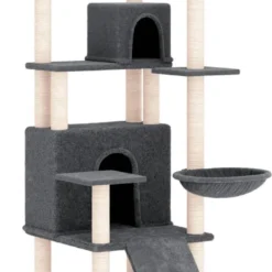 La Dolce Vita – Kattenmeubel Met Sisal Krabpalen 154 Cm Donkergrijs
