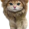 ZERO 90® Leeuwenmanen Kat – Kleding Voor Katten – Katten Muts – Katten Kostuum – Katten Muts – Kat Outfit – Katten Kleding – Kat Accessoires – Kat Outfit – Kattenspeeltjes