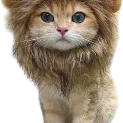 ZERO 90® Leeuwenmanen Kat – Kleding Voor Katten – Katten Muts – Katten Kostuum – Katten Muts – Kat Outfit – Katten Kleding – Kat Accessoires – Kat Outfit – Kattenspeeltjes