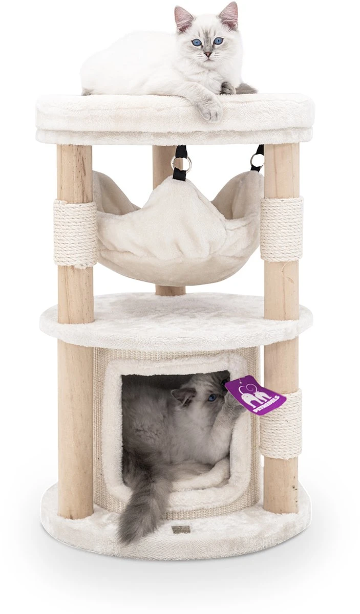 Petrebels Tampa 70 Krabpaal Voor Kleine Katten โ Creme โ Kleine Kat