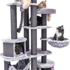 Petrebels Scenic View 197 Krabpaal – Grijs – 197 Cm – Meerdere Katten