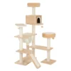 Peperkoekhuisje Krabpaal Met Ladder Beige H165 X L98 X B82 Cm