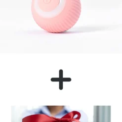 Slimme Kattenbal Roze + Cadeau – Kattenspeeltje / Huisdier / Zelfrollende Kattenbal / Oplaadbare Speeltje Voor Kittens /katten