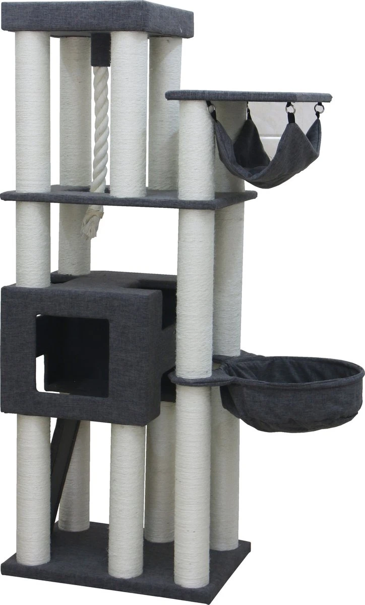 Krabpaal Loki 181 Cm Antraciet/crème