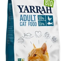 4x Yarrah Bio Kattenvoer Adult Vis 2,4 Kg