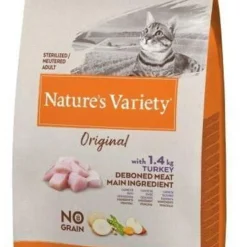 Natures Variety Original Sterilized Turkey No Grain Kattenvoer 2x 7 Kg
