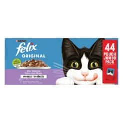 Felix Multibox Original Mix Selectie In Gelei – Kattenvoer – 44×85 G