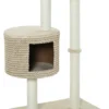 Medina P.S. Camp Kattenboom – Beige, Koffie – Klasse E1 Spaanplaat, Pluche, Jute – 24 Cm X 16,14 Cm X 37,8 Cm