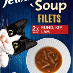 Felix Soup Tender Strips Met Rund, Kip & Lam – Katten Natvoer – 24 X 48g