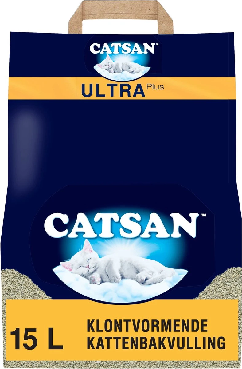 Catsan Ultra β Kattenbakvulling Klontvormend β Zak β 15L
