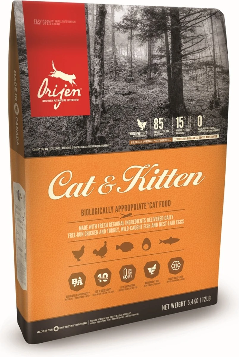 Orijen Cat & Kitten β Kattenvoer β 5,4 Kg
