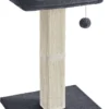 Kattenkrabpaal Met Pluche Platform 40 X 30 Cm Kattenkrabpaal 71 Cm Hoog Sisal Pluche Donkergrijs