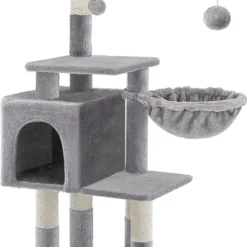 A.T. Shop Krabpaal, 110 Cm Hoge Krabpaal, Lichtgrijs