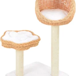 VidaXL Kattenkrabpaal Met Sisal Krabpaal Natuurlijk Wilgenhout
