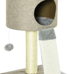 PawHut Kratzbaum Mit Katzenkasten D30-290V01