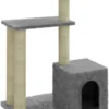 VidaXL Kattenmeubel Met Sisal Krabpalen 71 Cm Lichtgrijs