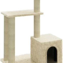 La Dolce Vita – Kattenmeubel Met Sisal Krabpalen 71 Cm Crèmekleurig