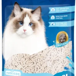 Nobleza 48REM – Tofu Kattenbakvulling – Snel Absorberend – 3.8 L – Klontvormend – 2 Kg