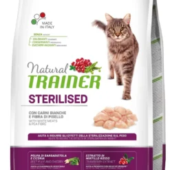 Natural Trainer – Cat Sterilised White Meat – Kattenvoer – 3 Kg