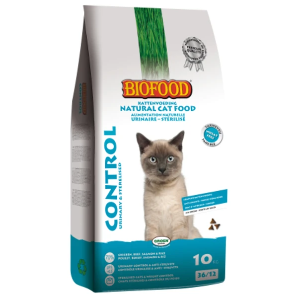 Bf Ncf Control Urinary&Sterilised β Kattenvoer β Kip Zalm Kippenlever 10 Kg