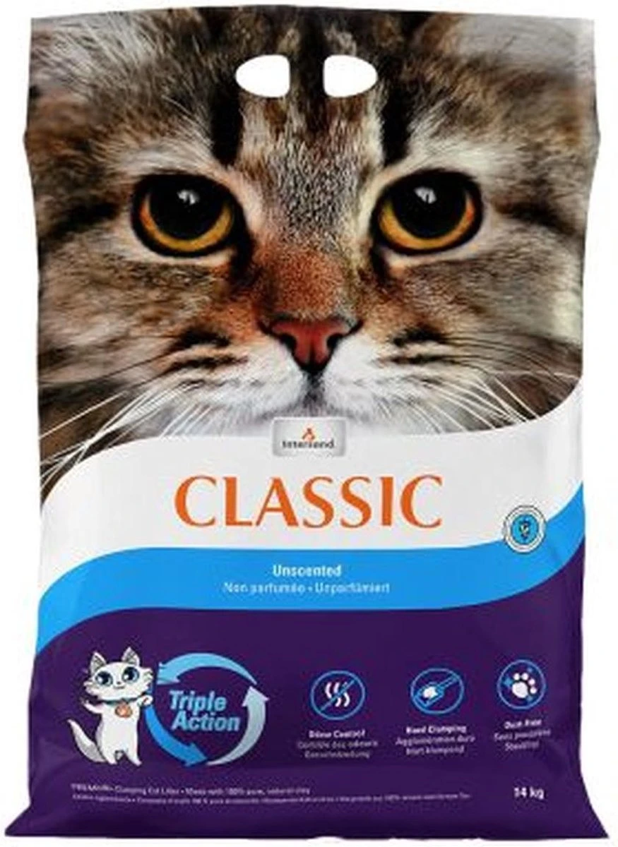 Intersand Extreme Classic Ongeparfumeerd Kattenbakvulling 14 Kg β Kat
