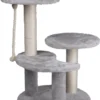 Maxxpro Krabpaal – Krabpaal Voor Katten – Kattenspeelgoed – 62 CM – 3 Platformen – Speeltouw – Sisal – Grijs