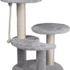 Maxxpro Krabpaal – Krabpaal Voor Katten – Kattenspeelgoed – 62 CM – 3 Platformen – Speeltouw – Sisal – Grijs