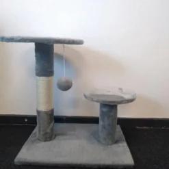 Krabpaal – Kattenkrabpaal – Krabpaal Met Sisal – 40 Cm Hoog – Grijs