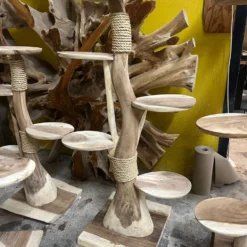 Ars Longa – Houten Krabpaal Suar Voor Katten – 2 Stukken Sissal – Vierkante Voet – 150cm