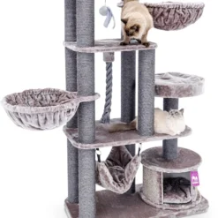 Petrebels Vista 170 Krabpaal Voor Grote Katten – Cappuccino – 170 Cm Hoog