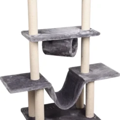 FLAMINGO Kattenkrabpaal Hamza 60x57x122 Cm Grijs
