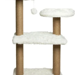 Krabpaal Voor Katten Gloria Níger 60 X 147 X 50 Cm Boomstructuur Wit