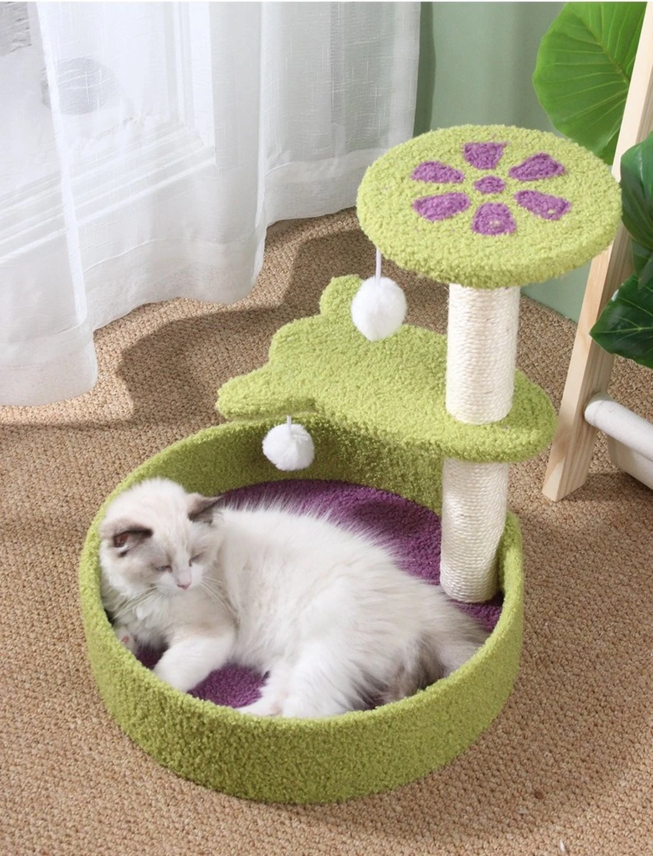 Multifunctionele Katten Krabpaal Toren Voor Katten Meubels Huisdieren Anti Krab Schade Katten Bedje Woonkamer Decoratie