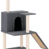 La Dolce Vita – Kattenmeubel Met Sisal Krabpalen 109 Cm Donkergrijs