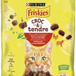 Friskies Kattenvoer – Croc & Tendre – Rund, Kip En Groenten – 800g