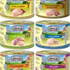 MAC’s Kattenvoer Natvoer Blik – Proefpakket Gevogelte – 6 X 200 Gram