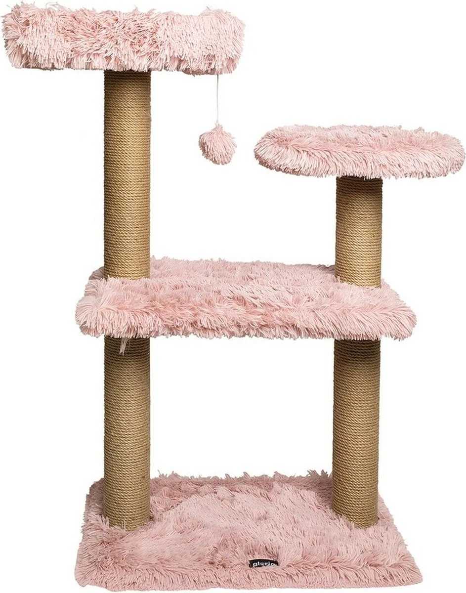 Krabpaal Voor Katten Gloria Nรญger 60 X 147 X 50 Cm Boomstructuur Roze