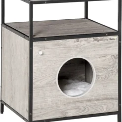 PawHut Kattenkast Met Opbergvak D30-434