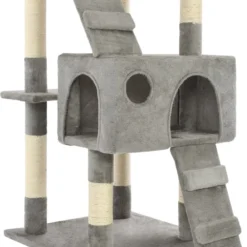 VidaXL Kattenkrabpaal Met Sisal Krabpalen 170 Cm Grijs