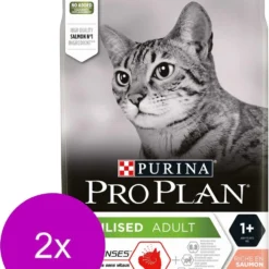 Pro Plan Cat Sterilised Sensitive Zalm – Kattenvoer – 2 X 3 Kg