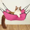 Kattenhangmat – Hangende Mat – Roze – Fleece – Hangmat Voor Huisdieren – 50 X 40 Cm – Katten