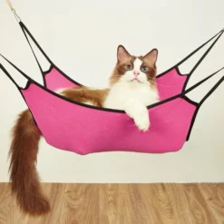 Kattenhangmat – Hangende Mat – Roze – Fleece – Hangmat Voor Huisdieren – 50 X 40 Cm – Katten